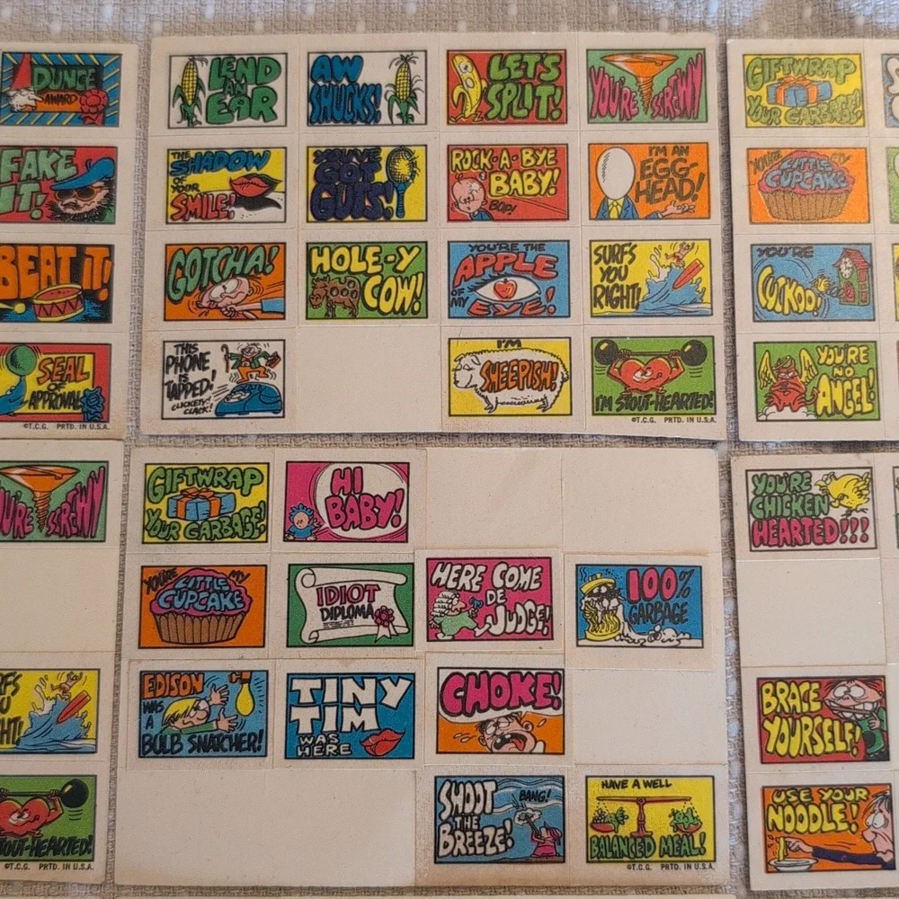 1970 Topps Stacks of Stickers